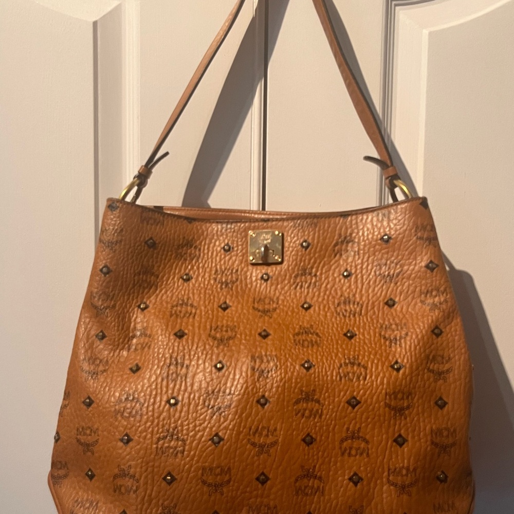 SOLD! MCM Brown Leather Shoulder Bag
